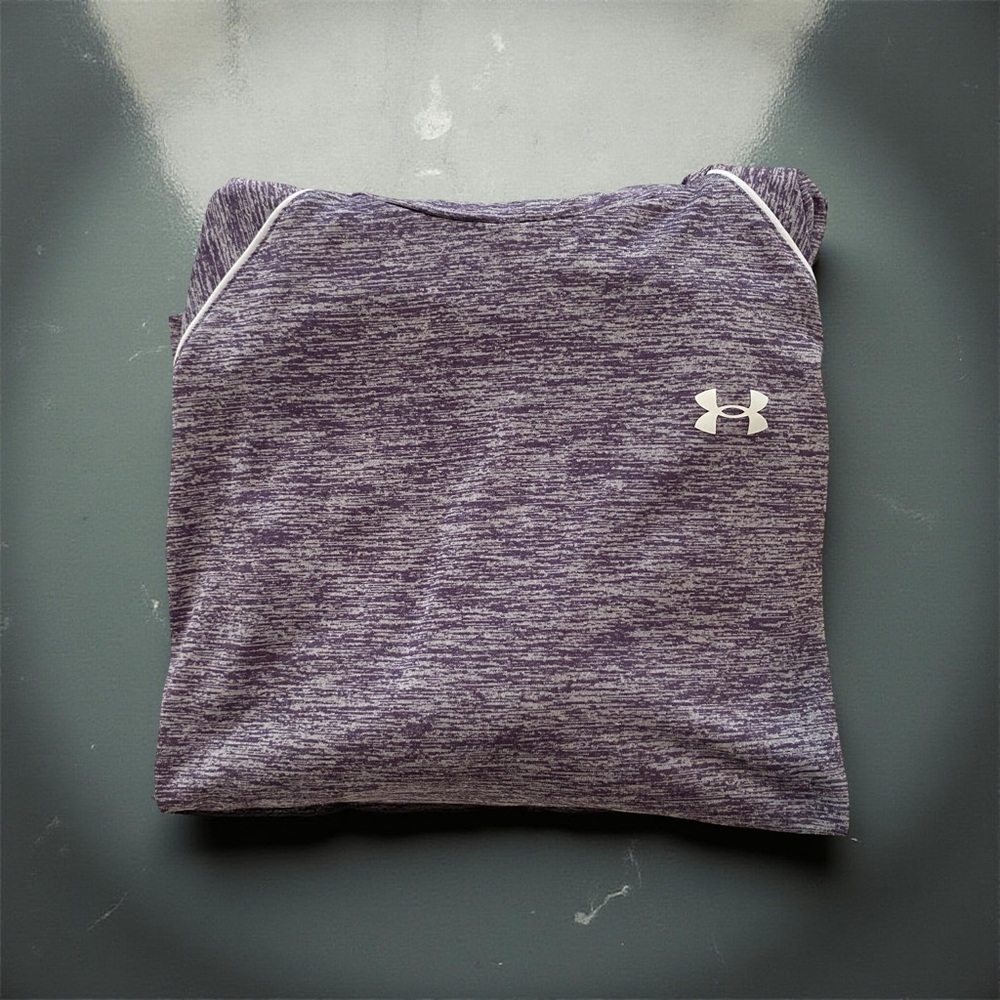 Under Armour Hoodie • Purple Heather • Loose Fit • Sz M • Lightweight EUC